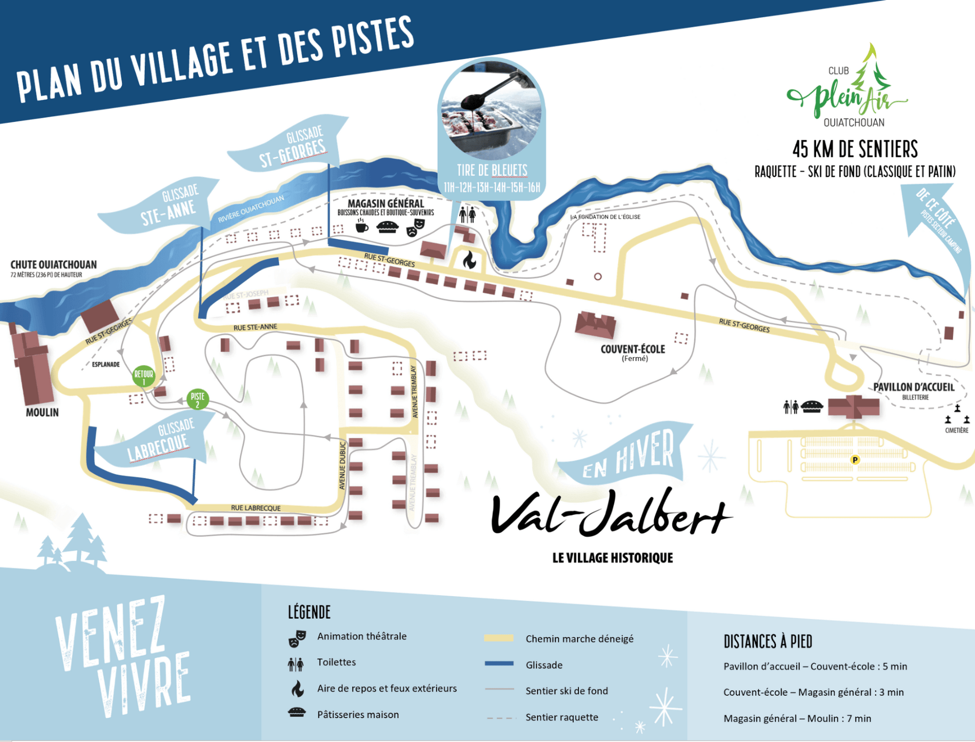 Sentiers de raquette de Val-Jalbert